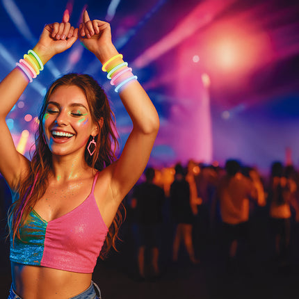 Braccialetti luminosi al buio 100 pezzi