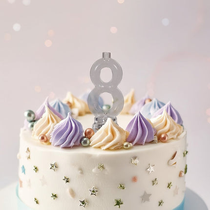 Portacandela 8 anni a Led 13cm