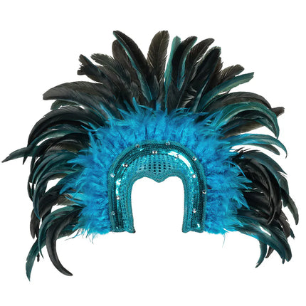 Copricapo Samba turchese