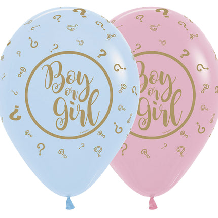Palloncini Gender Reveal 30cm 25pz