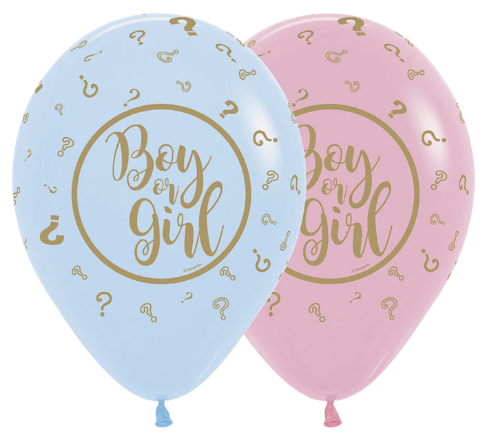 Palloncini Gender Reveal 30cm 25pz