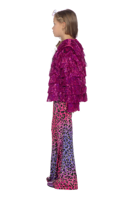 Giacca di orpelli del festival rosa