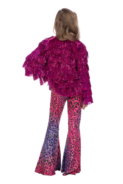 Giacca di orpelli del festival rosa