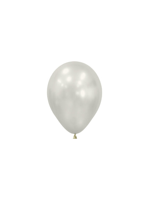 Palloncini argento 12cm 50pz