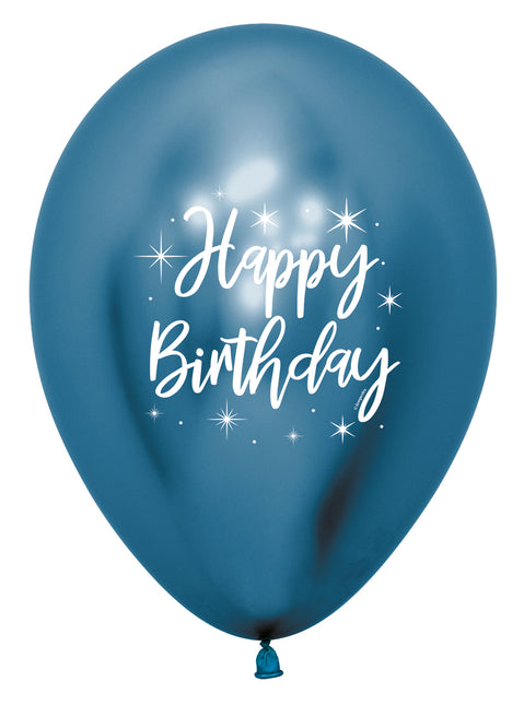 Palloncini Happy Birthday Colorati 30cm 25pz