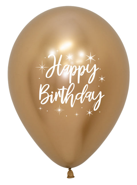Palloncini Happy Birthday Colorati 30cm 25pz