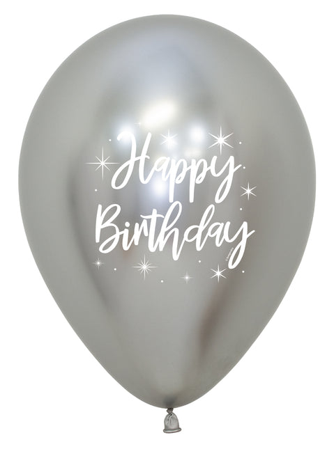 Palloncini Happy Birthday Colorati 30cm 25pz