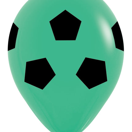 Palloncini calcio verdi 30cm 25pz