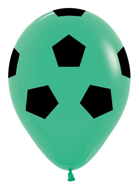Palloncini calcio verdi 30cm 25pz