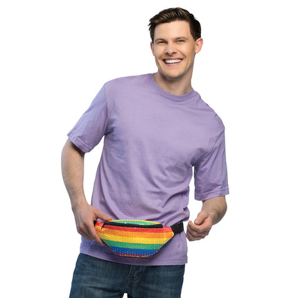 Borsa a tracolla Paillettes arcobaleno