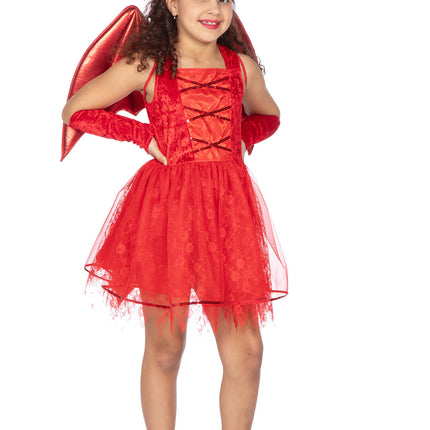 Devil Dress Red Girl 3 pezzi