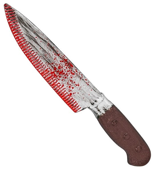 Coltello finto sanguinolento di Halloween