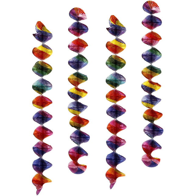 Spirali decorative colorate da appendere 4 pezzi