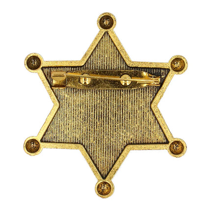 Distintivo "Sheriff" in metallo dorato
