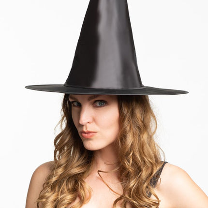 Cappello da strega di Halloween nero alto