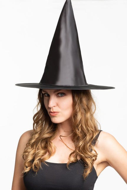 Cappello da strega di Halloween nero alto