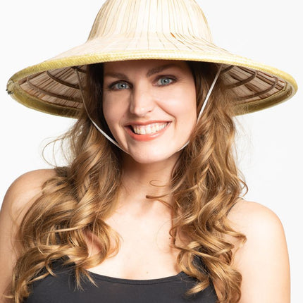 Cappello cinese di vimini