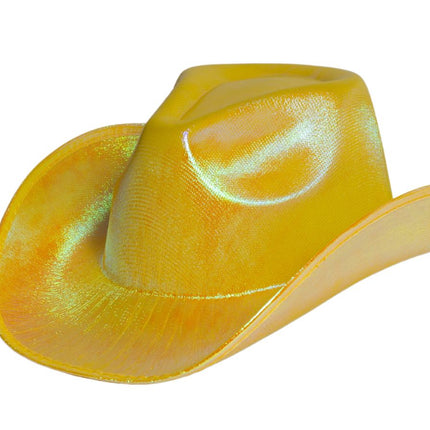 Cappello da cowboy oro lucido