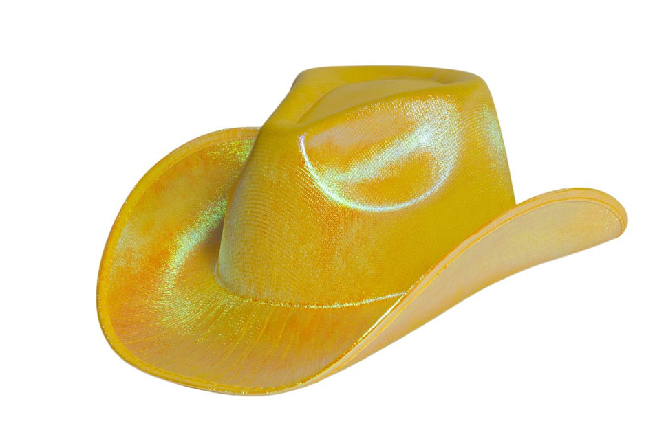 Cappello da cowboy oro lucido