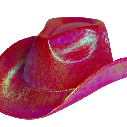 Cappello da cowboy rosso lucido - Confezione da 6