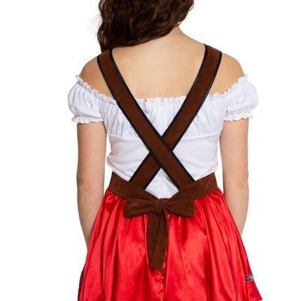 Rood Dirndl Jurk Oktoberfest Fay