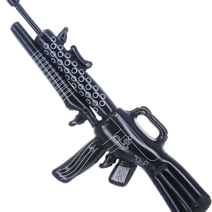 Pistola finta gonfiabile nera 1,12 m