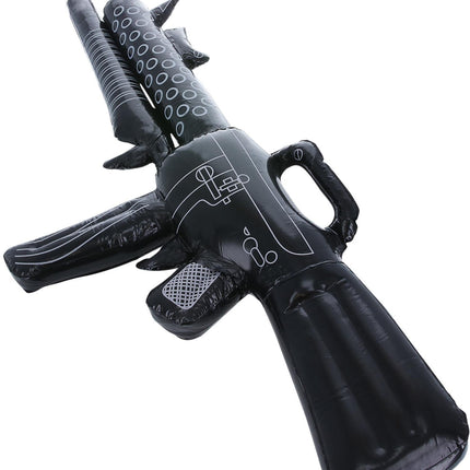 Pistola finta gonfiabile nera 1,12 m