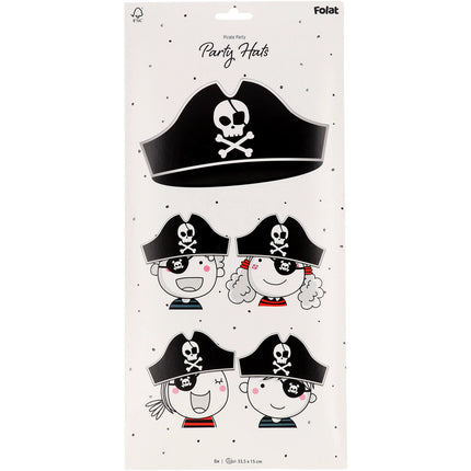 Cappelli da festa pirata 6 pezzi
