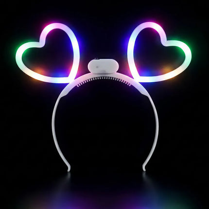 Diadema a LED "Glowing hearts"