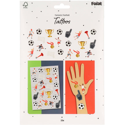Tatuaggi finti di calcio 25 pezzi