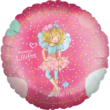 Palloncino ad elio Princess Lillifee rosa vuoto, 45 cm