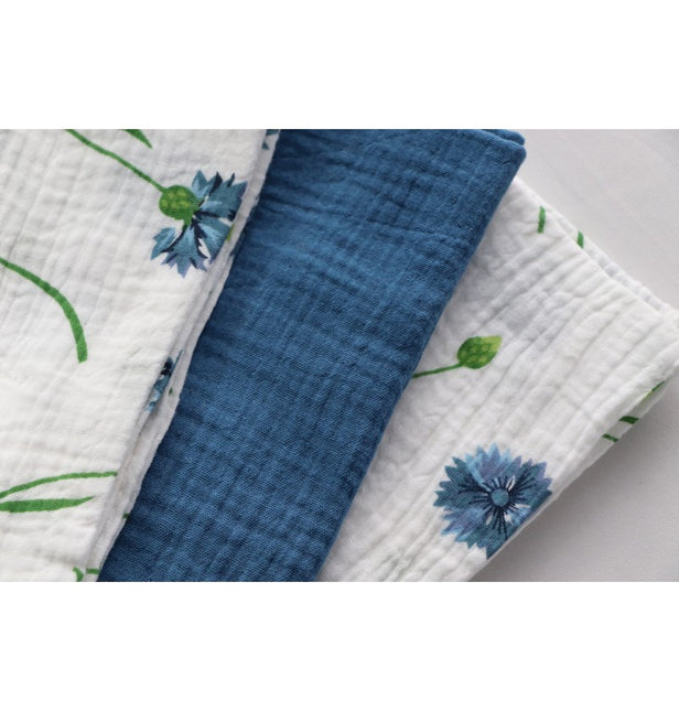 Tovaglioli di cotone blu scuro 40 cm 4 pezzi