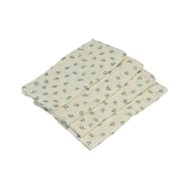 Tovaglioli di cotone floreali 40 cm 4 pezzi