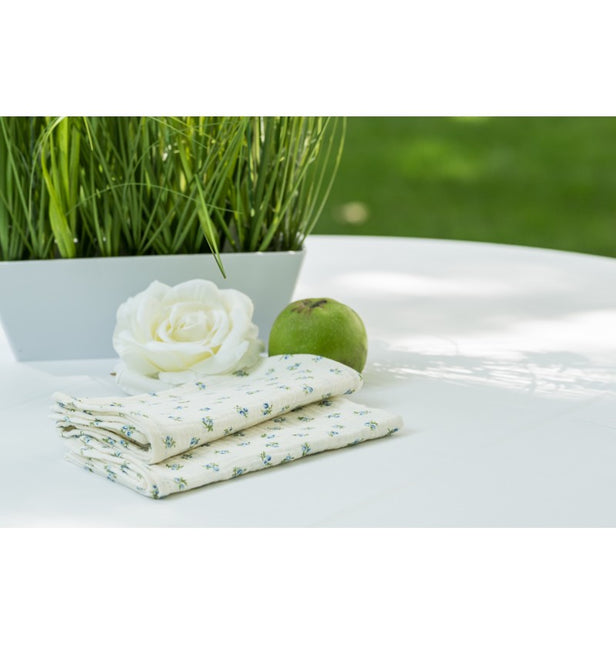 Tovaglioli di cotone floreali 40 cm 4 pezzi