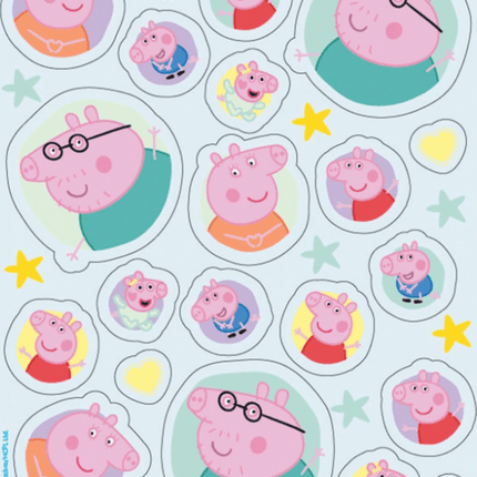 4 PEPPA PIG STICKER SHEETS van Unique koop je bij Partywinkel
