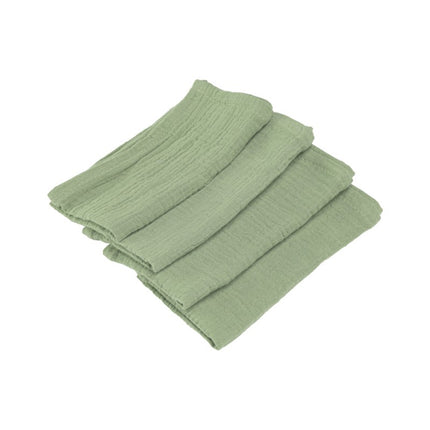 Tovaglioli di cotone verdi da 40 cm 4 pezzi
