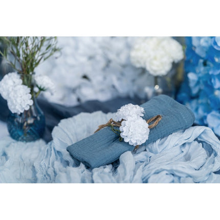 Tovaglioli di cotone blu 40 cm 4 pezzi