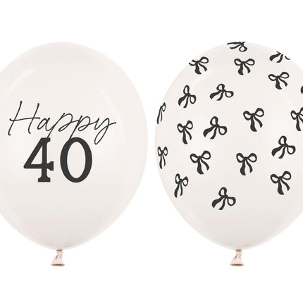 40 Jaar Ballonnen 30cm 50st van Partydeco koop je bij Partywinkel