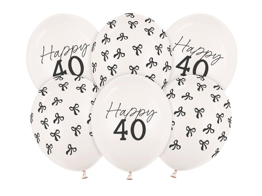 40 Jaar Ballonnen 30cm 50st van Partydeco koop je bij Partywinkel