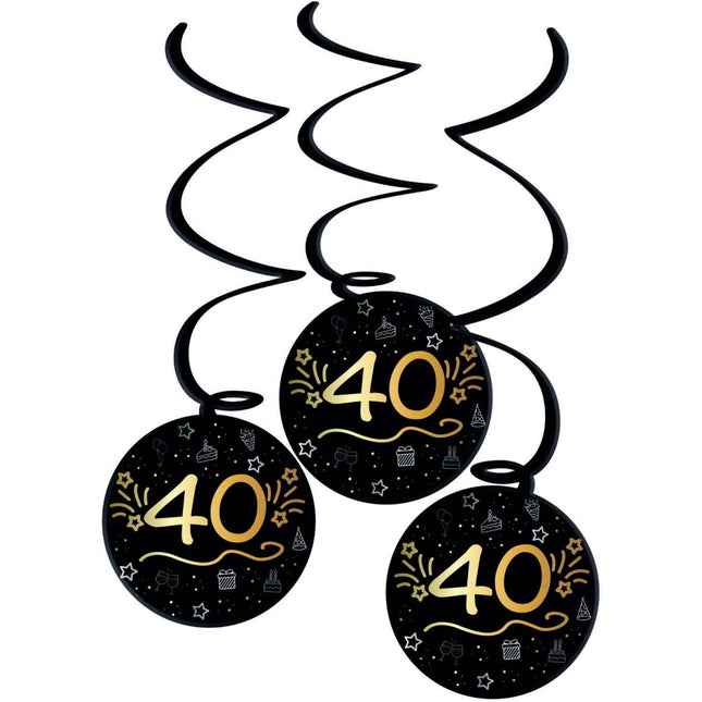 40 Jaar Hangdecoratie 3st van Folat koop je bij Partywinkel
