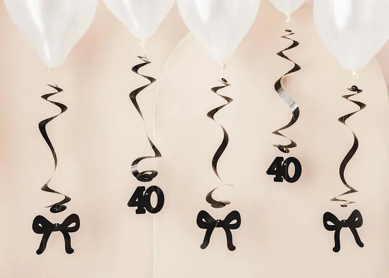 40 Jaar Hangdecoratie 50cm 5st van Partydeco koop je bij Partywinkel