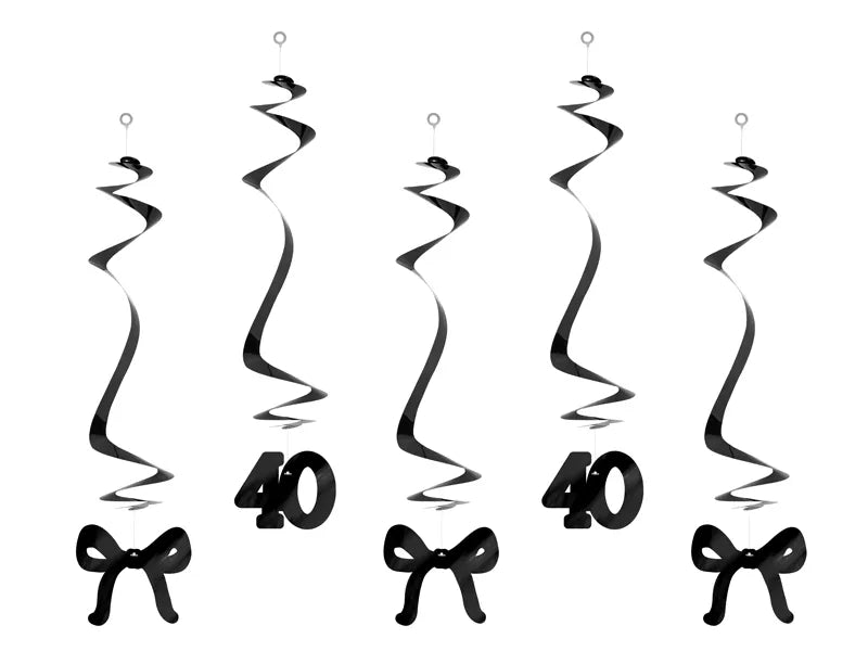 40 Jaar Hangdecoratie 50cm 5st van Partydeco koop je bij Partywinkel