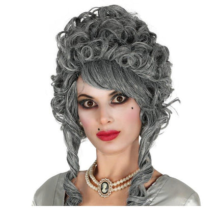Parrucca di Halloween Grigio Aumentata