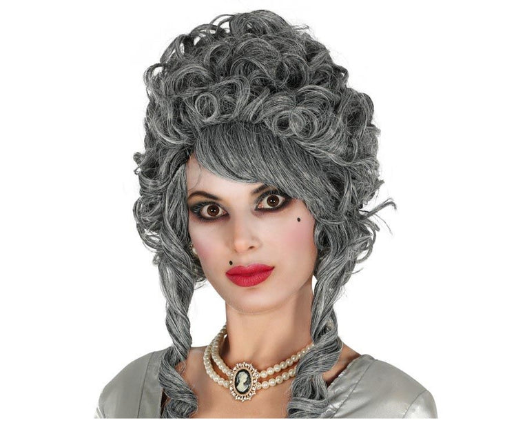 Parrucca di Halloween Grigio Aumentata