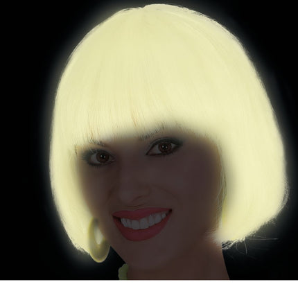 Parrucca Bob di Halloween che brilla al buio