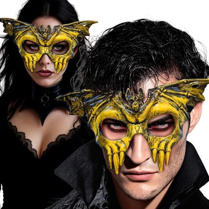 MASCHERA PER GLI OCCHI TESCHIO E PIPISTRELLO - PLASTICA RIGIDA