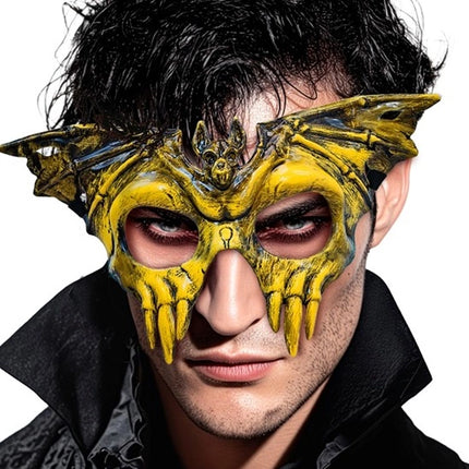 MASCHERA PER GLI OCCHI TESCHIO E PIPISTRELLO - PLASTICA RIGIDA