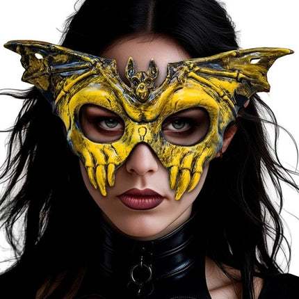 MASCHERA PER GLI OCCHI TESCHIO E PIPISTRELLO - PLASTICA RIGIDA