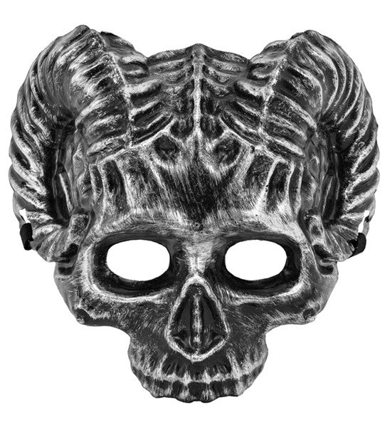 Maschera a forma di teschio a corno di montone