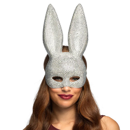Semimaschera Bunny diamante